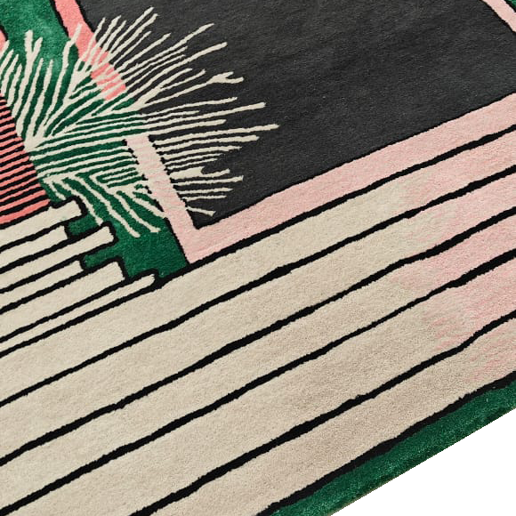 Dragon Gate Realm Hand Tufted Wool Rug