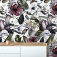 Dramatic Oversized Exotic Floral Watercolor Wallpaper 