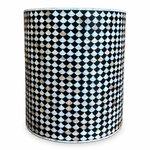 Drop Mother-of-Pearl Inlay Stool – Black