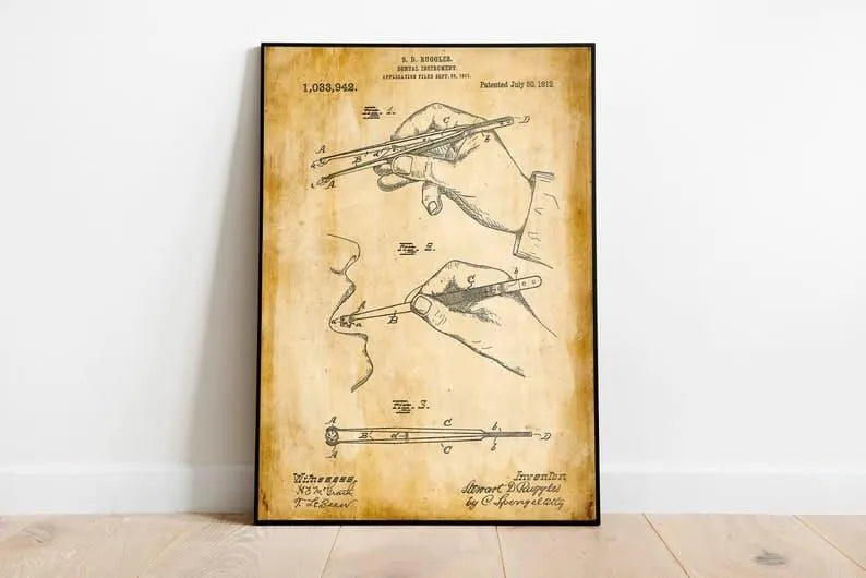 Lancet Patent Print| Framed Art Print