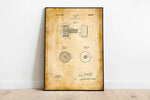 Dumbbell Patent Print| Framed Art Print