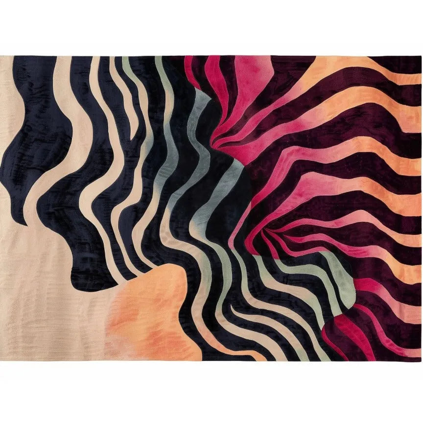 Dynamic Stripes Hand Tufted Rug