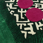 Edged Valley of the Suns Hand Tufted Wool Rug - Green