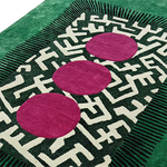 Edged Valley of the Suns Hand Tufted Wool Rug - Green