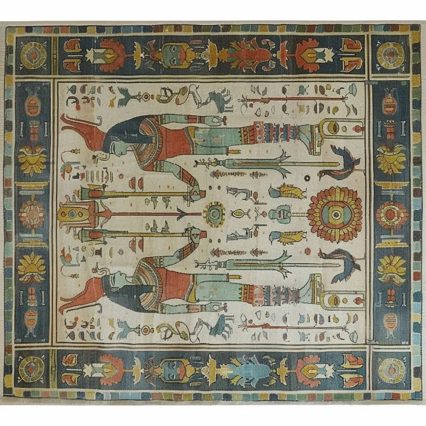 Egyptian Elegance Hand Knotted Area Rug