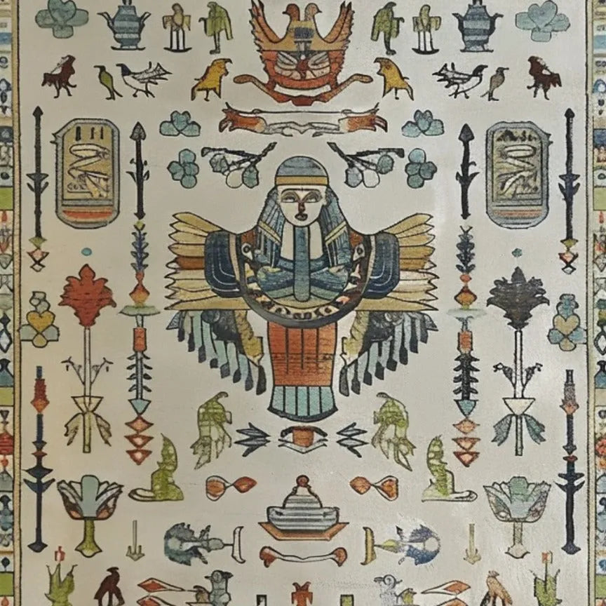 Egyptian Tapestry Hand Tufted Rug