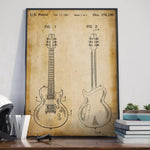 Electric Guitar Patent Print