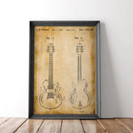 Electric Guitar Patent Print