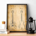 Electric Guitar Patent Print