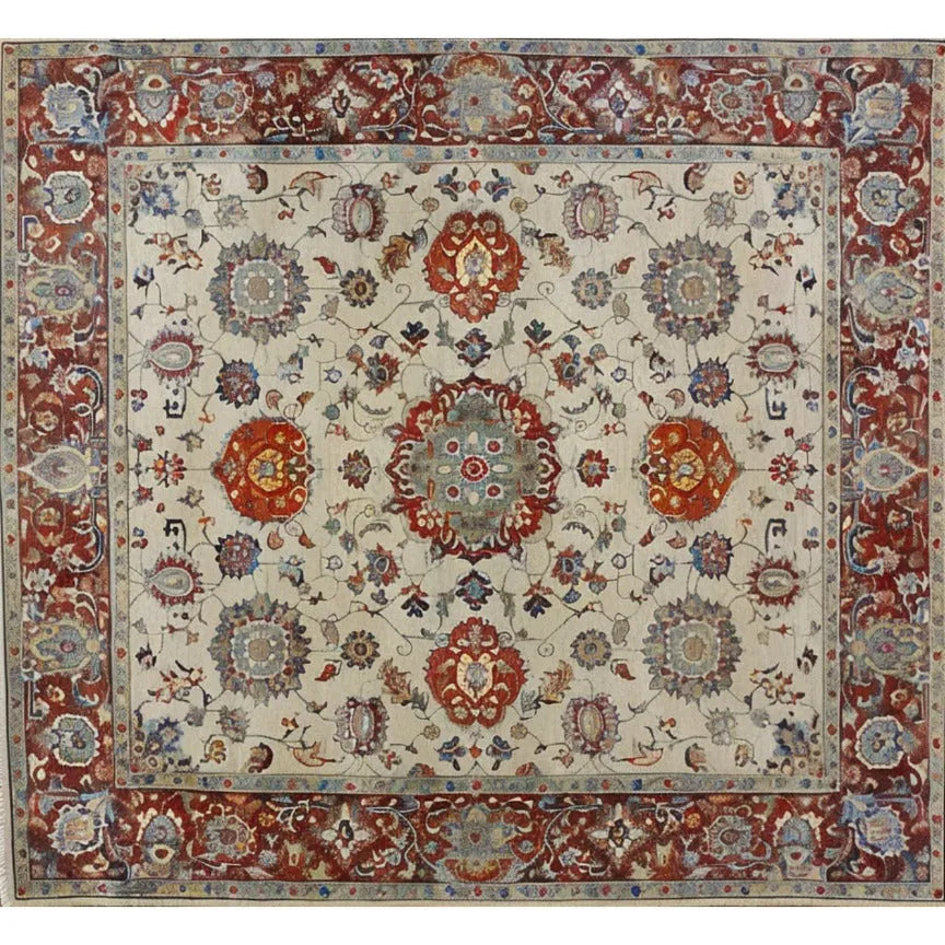 Elegance in Bloom Hand Knotted Area Rug