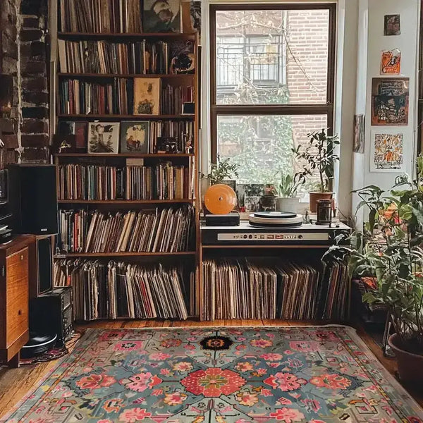 floral rug