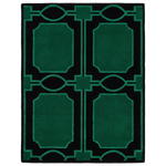 Emerald Archive Tile Hand Knotted Rug