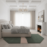 Emerald Blush Canvas Hand Tufted Rug - MAIA HOMES