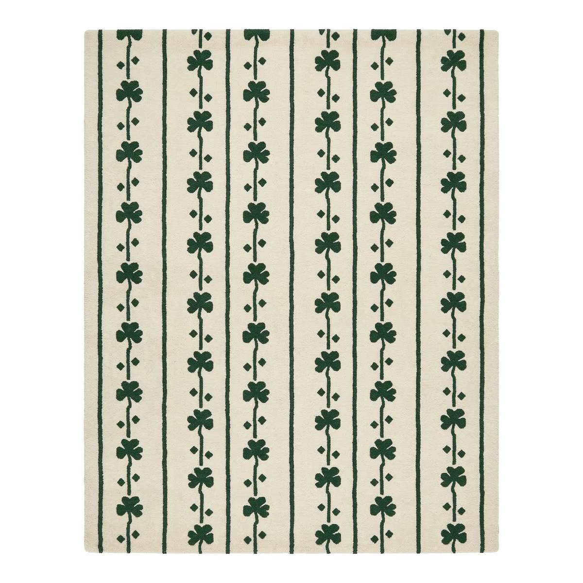 Emerald Clover Column Hand Tufted Rug - MAIA HOMES