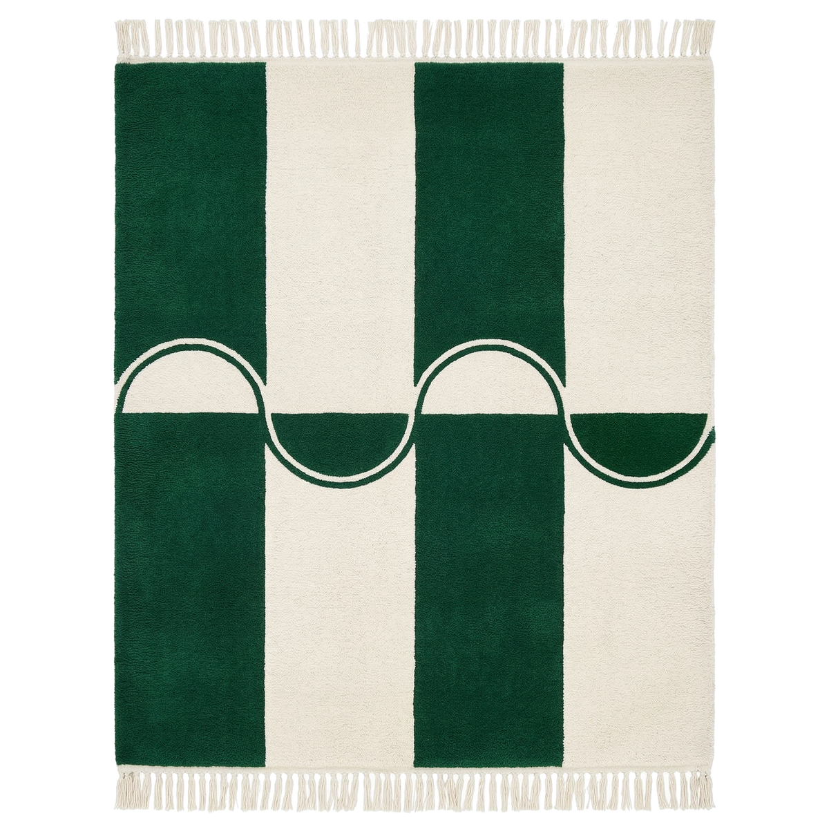 Emerald Rhythm Hand Knotted Rug