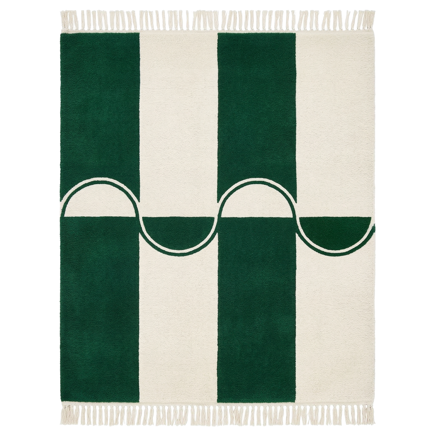Emerald Rhythm Hand Knotted Rug