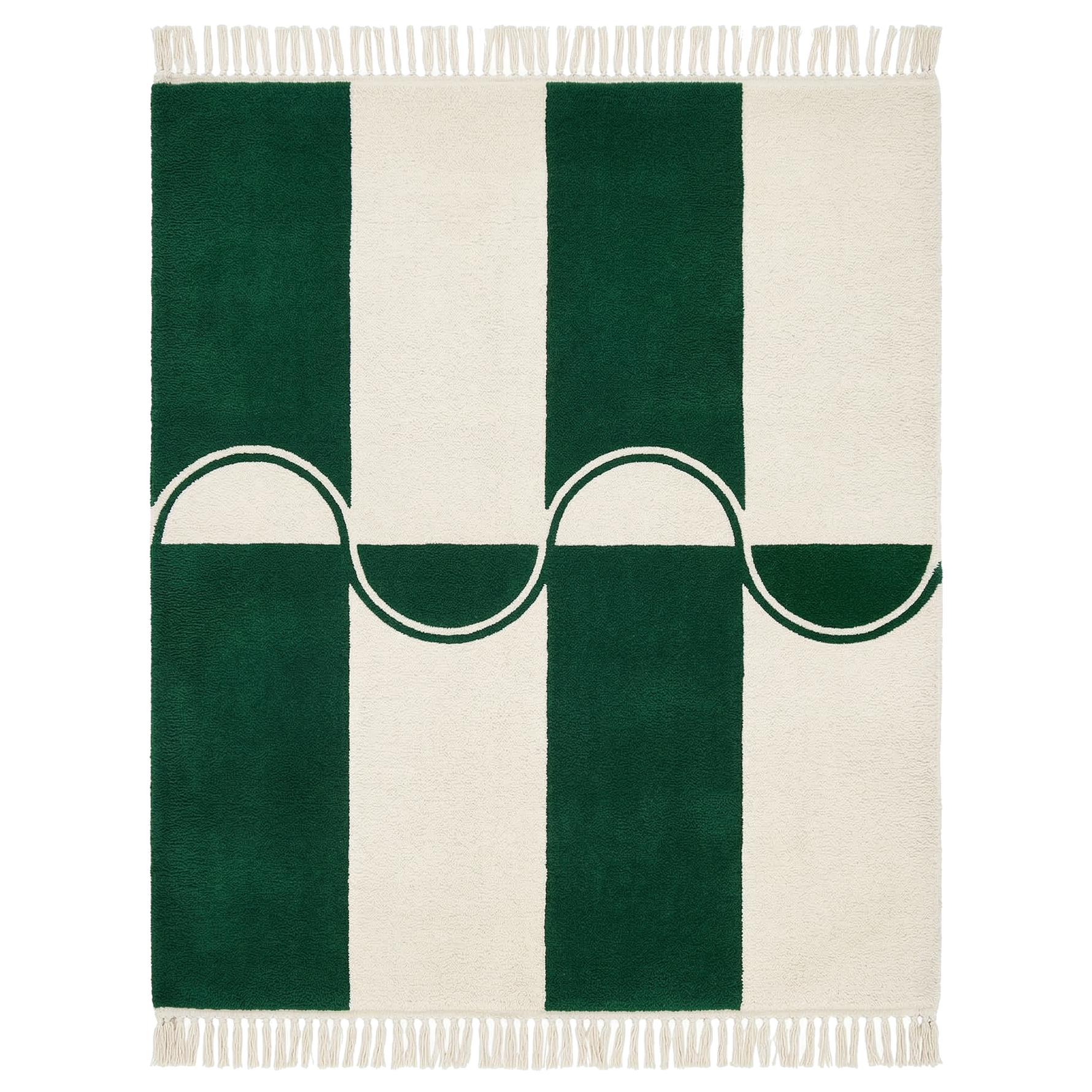 Emerald Rhythm Hand Knotted Rug
