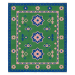 Emerald Starfield Hand Knotted Rug