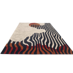 Rug with abstract design on a white background