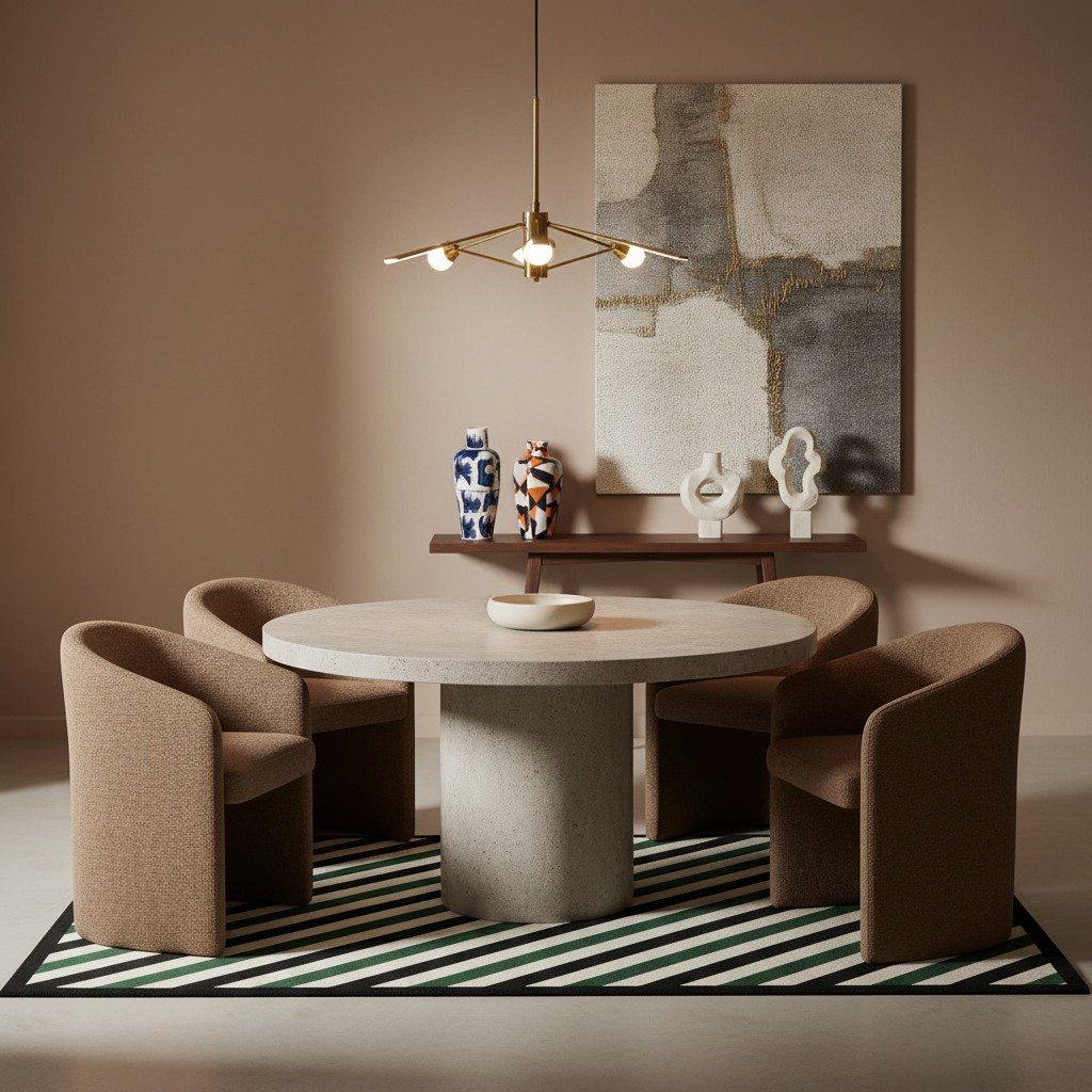 Envelop Stripes Hand Tufted Wool Rug