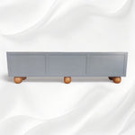 Esther grey bone inlay media cabinet, styled
