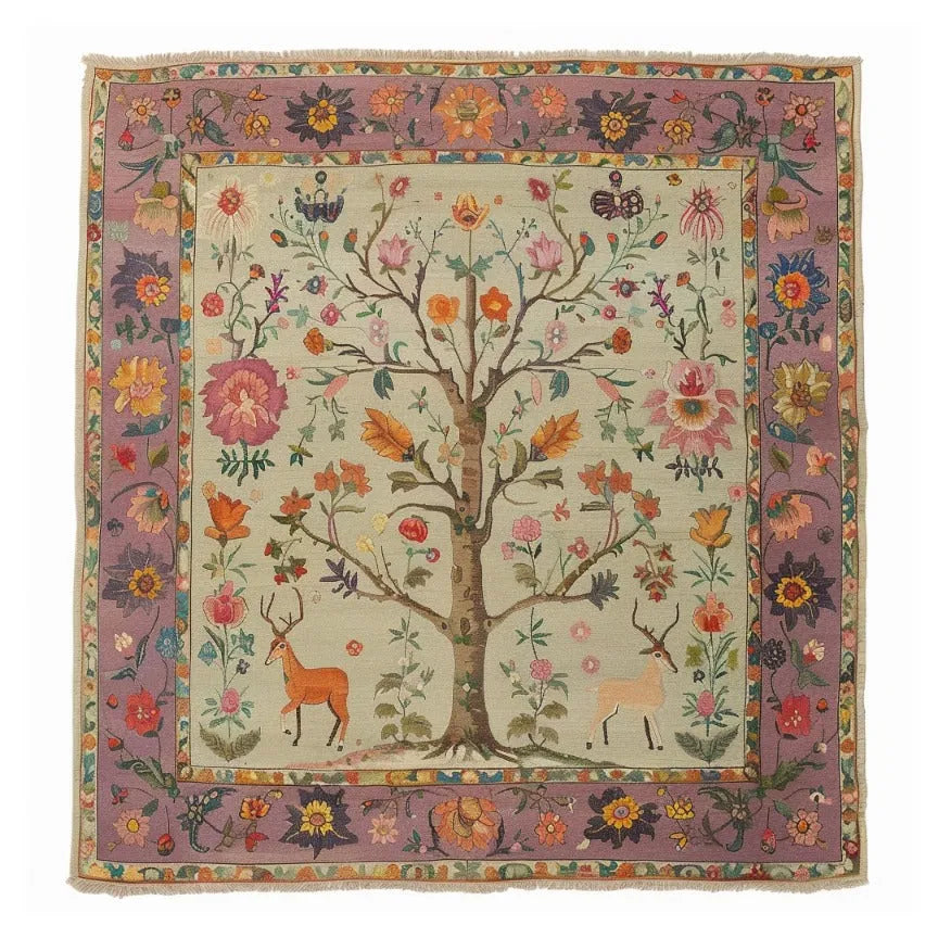 Eternal Growth Tapestry Hand Knotted Area Rug