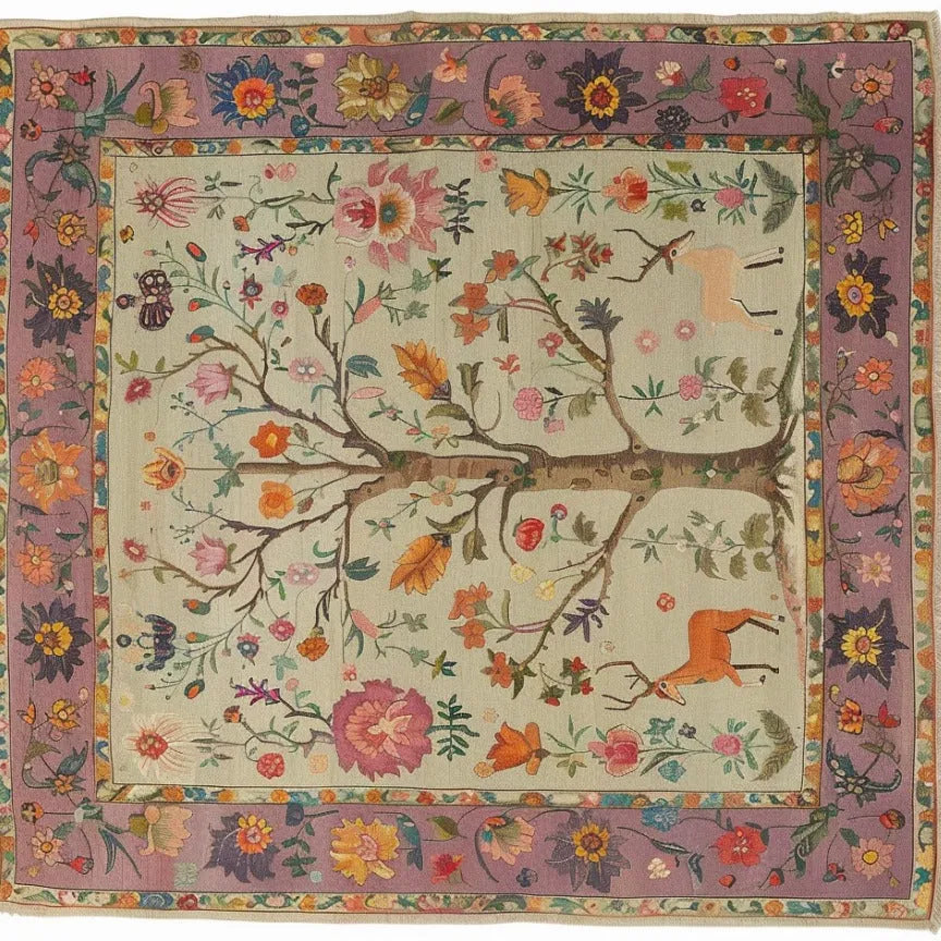 Eternal Growth Tapestry Hand Knotted Area Rug