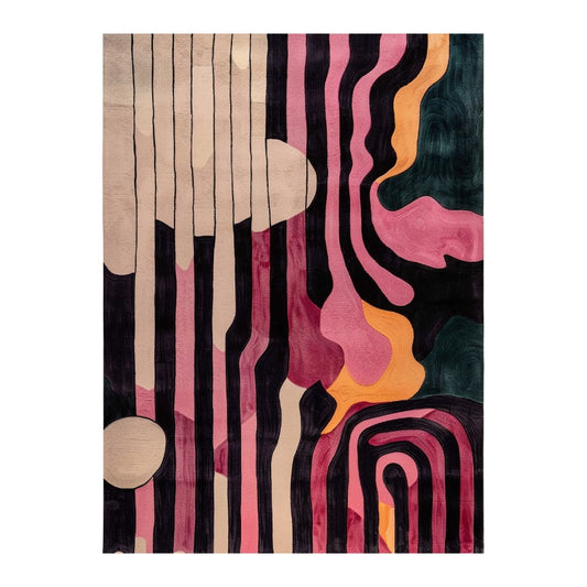 Evolving Shapes Hand Tufted Rug 