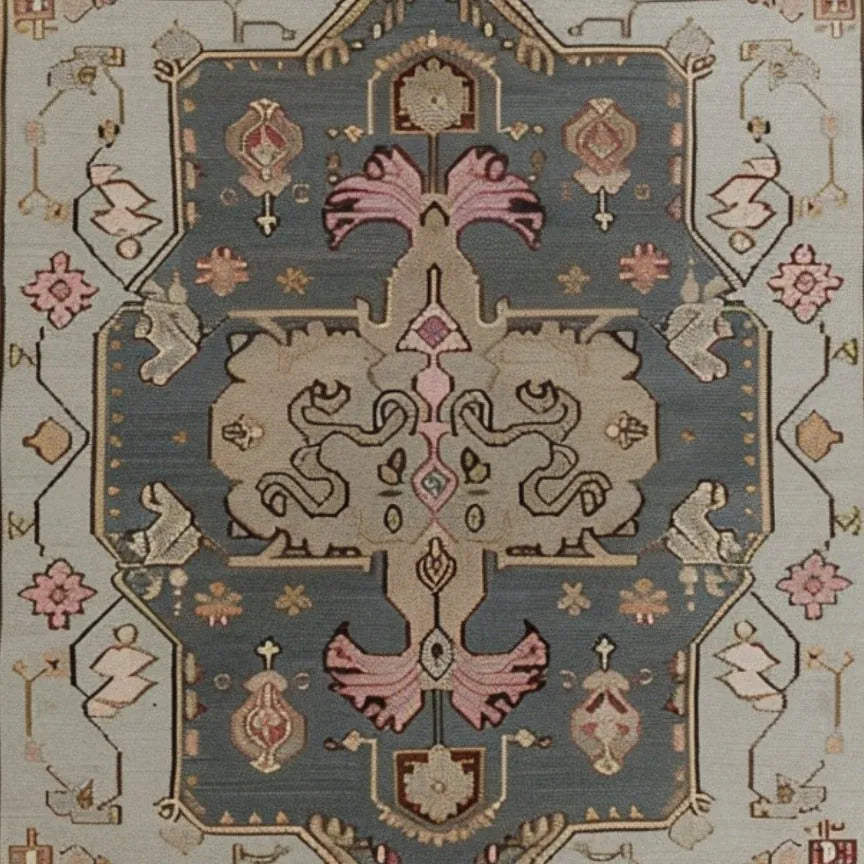 Exotic Persian Retreat Hand Knotted Area Rug