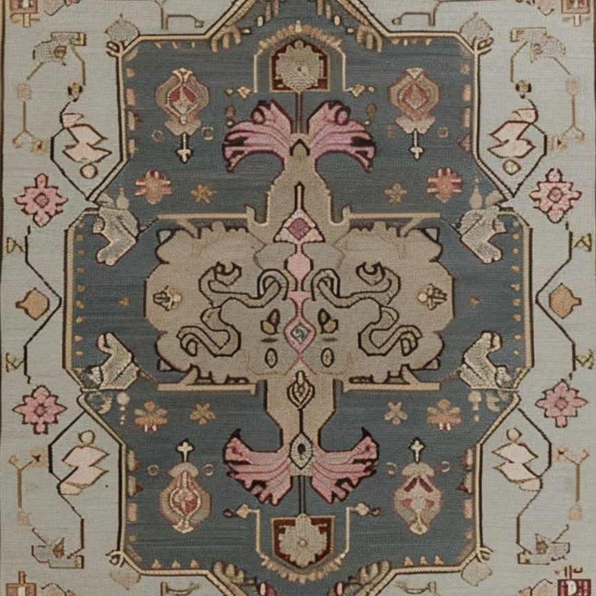 Exotic Persian Retreat Hand Knotted Area Rug