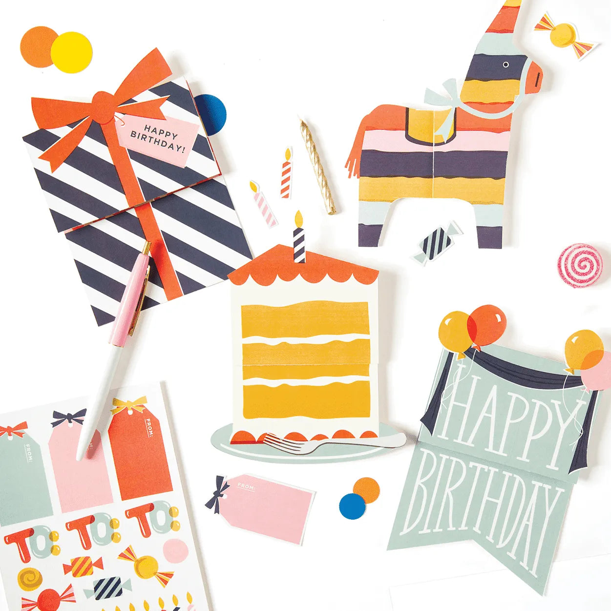 Expanding Birthday Card Set