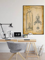 Extinguisher Patent Print| Framed Art Print