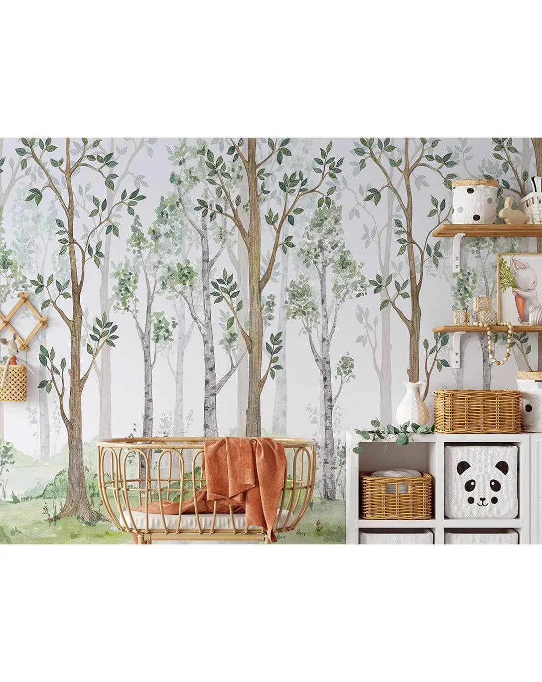 Fairy Misty Forest Kids Room Wall Mural