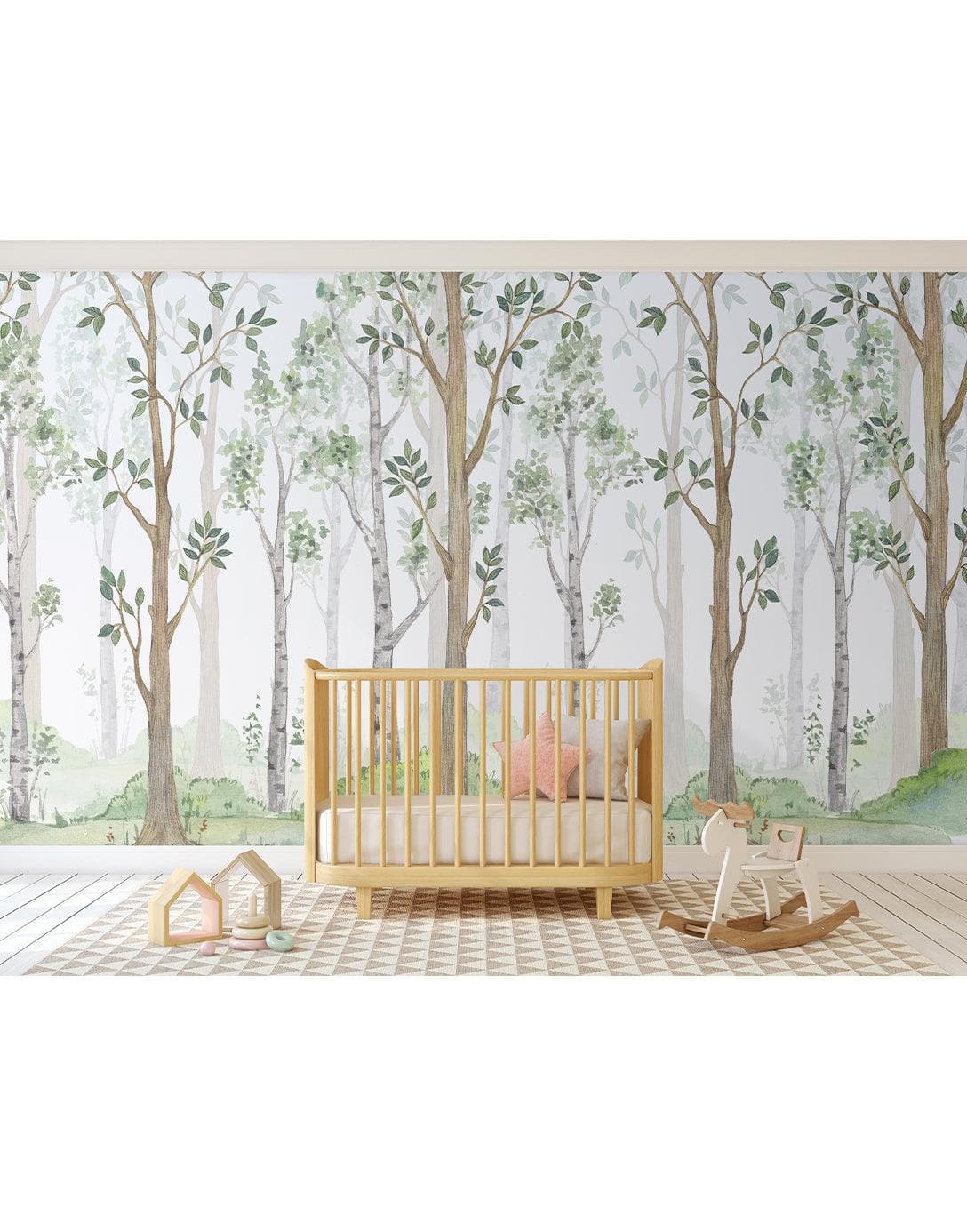 Fairy Misty Forest Kids Room Wall Mural 