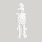 Fancy Poodle Dog Figurine White