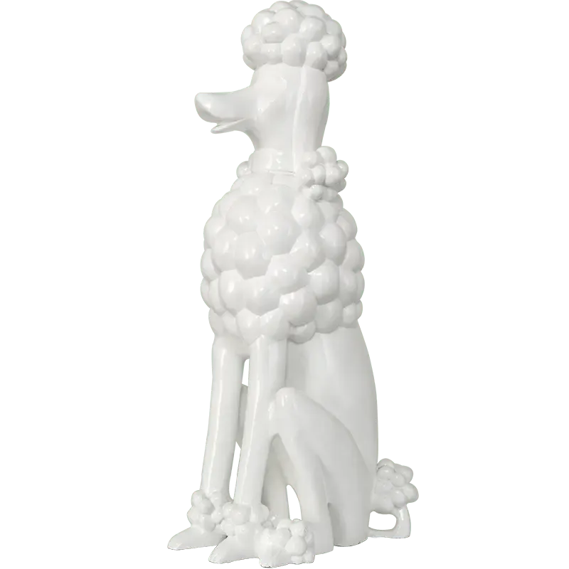 Fancy Poodle Dog Figurine