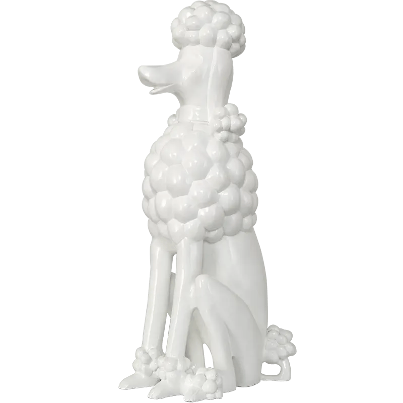 Fancy Poodle Dog Figurine 