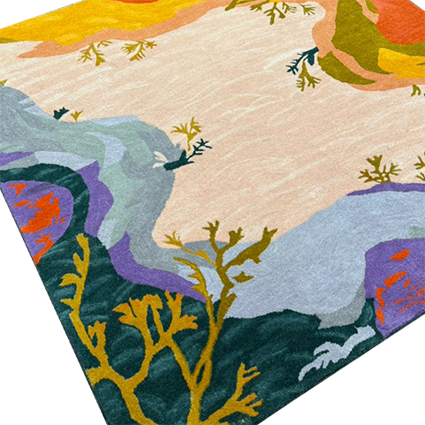 Fantasy Garden Tapestry Hand Tufted Rug