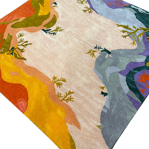 Fantasy Garden Tapestry Hand Tufted Rug