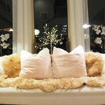 Faux Fur Euro Throw Pillows with Adjustable Inserts 26" x 26"