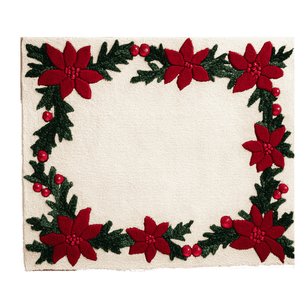 Festive Floral Harmony Hand Tufted Rug