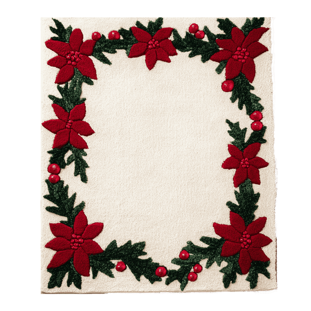 Festive Floral Harmony Hand Tufted Rug