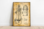 Fire Hydrant Patent Print| Framed Art Print