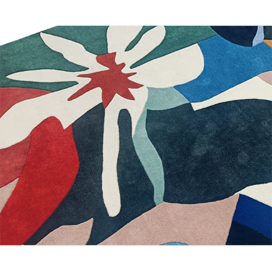Flora Flutter Hand Tufted Rug 8 x 10 ft