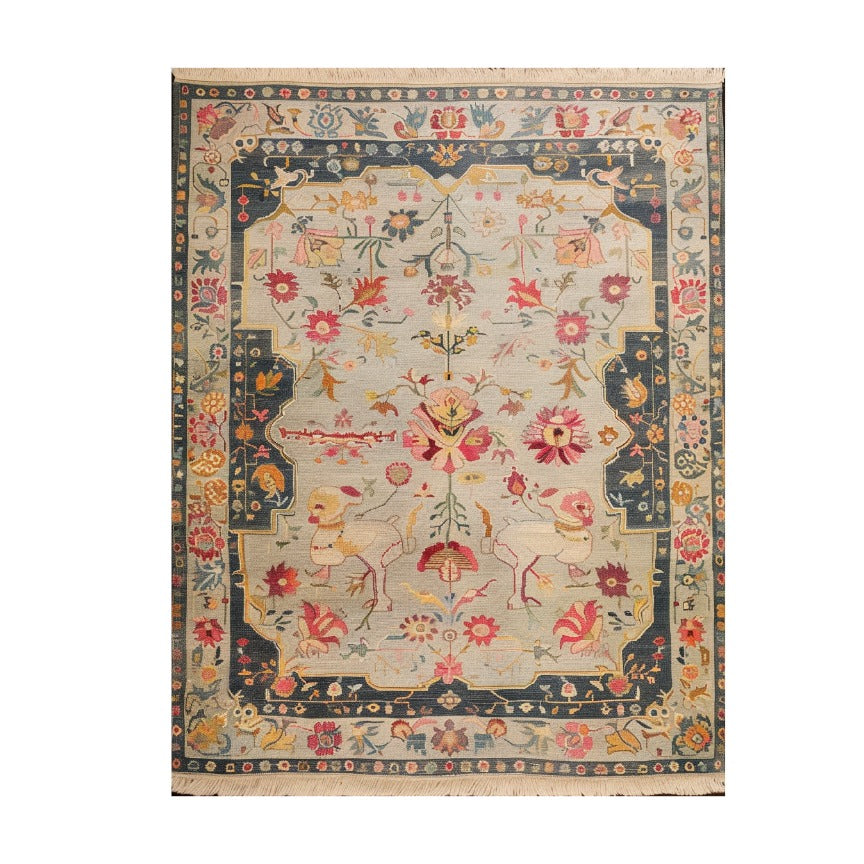  Flora Luxe Hand Knotted Area Rug, a perfect blend of modern elegance and timeless craftsmanship. This exquisite rug features intricate floral patterns, adding a touch of sophistication to any living space.