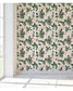 Floral Green Cactus Rose and Orchids Removable Wallpaper