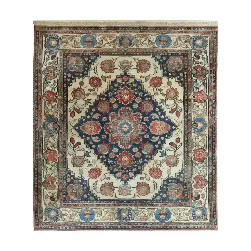The "Floral Euphoria Hand-Knotted Area Rug" features vibrant floral patterns, adding a lively and cheerful touch to any room. Hand-knotted with precision, it offers both elegance and durability.