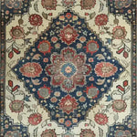 Exquisite Floral Euphoria Hand Knotted Area Rug showcasing a vibrant floral pattern with intricate designs, perfect for adding a touch of elegance to your living room. This vintage rug, with its 8x10 dimensions, combines the timeless beauty of Persian rugs with the charm of floral rugs, making it an ideal choice for area rugs for living room.