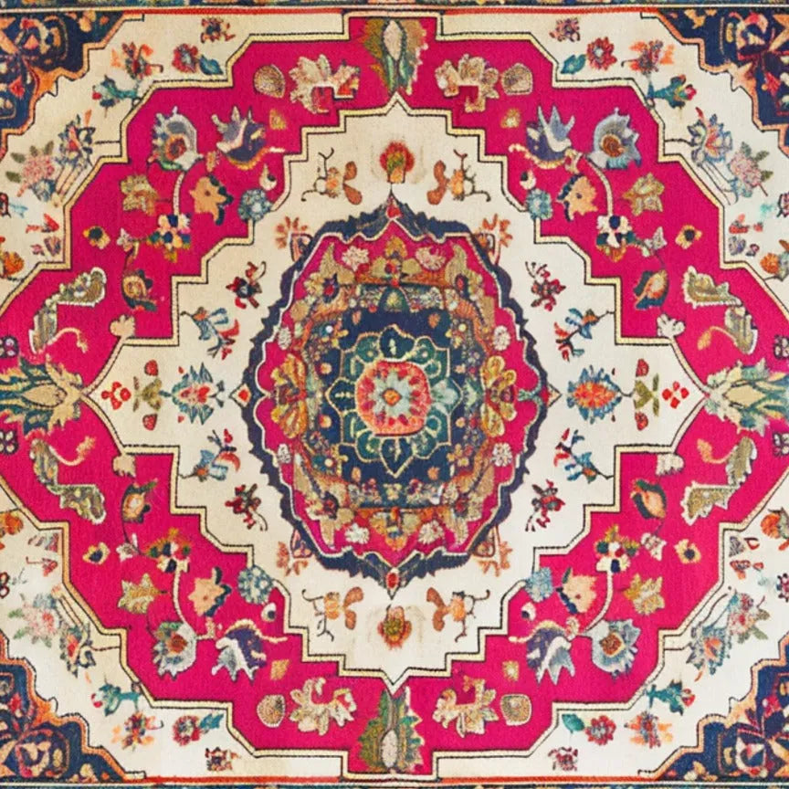 Floral Fiesta Hand Knotted Area Rug