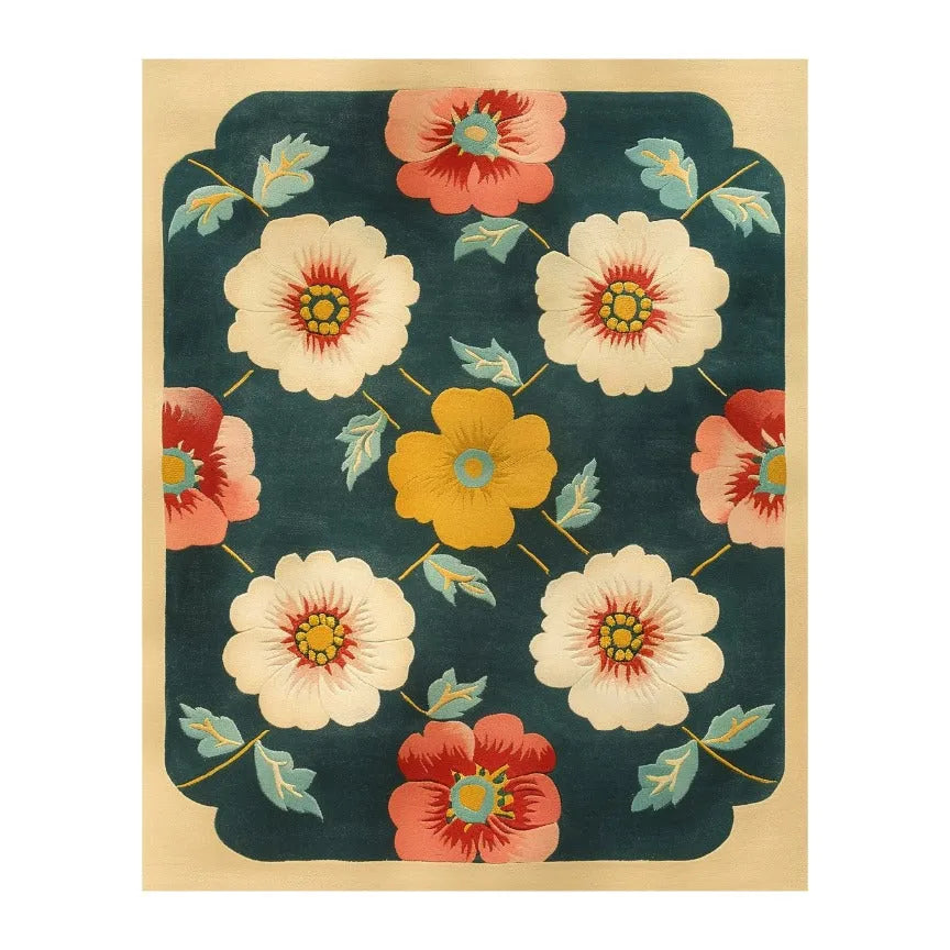 Floral Frenzy Hand Tufted Wool Rug